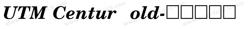 UTM CenturBold字体转换
